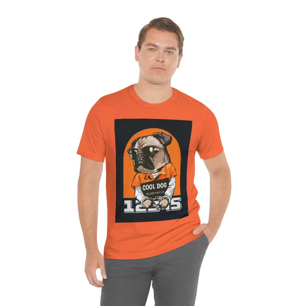 Cool Dude Dog- Unisex Jersey Short Sleeve Tee