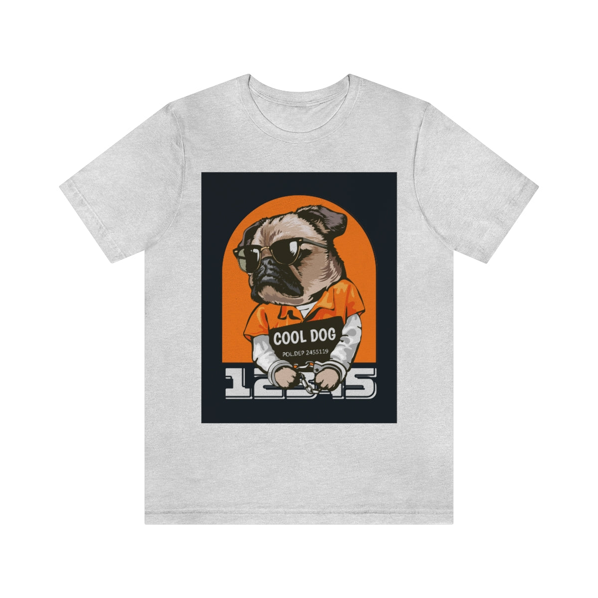 Cool Dude Dog- Unisex Jersey Short Sleeve Tee