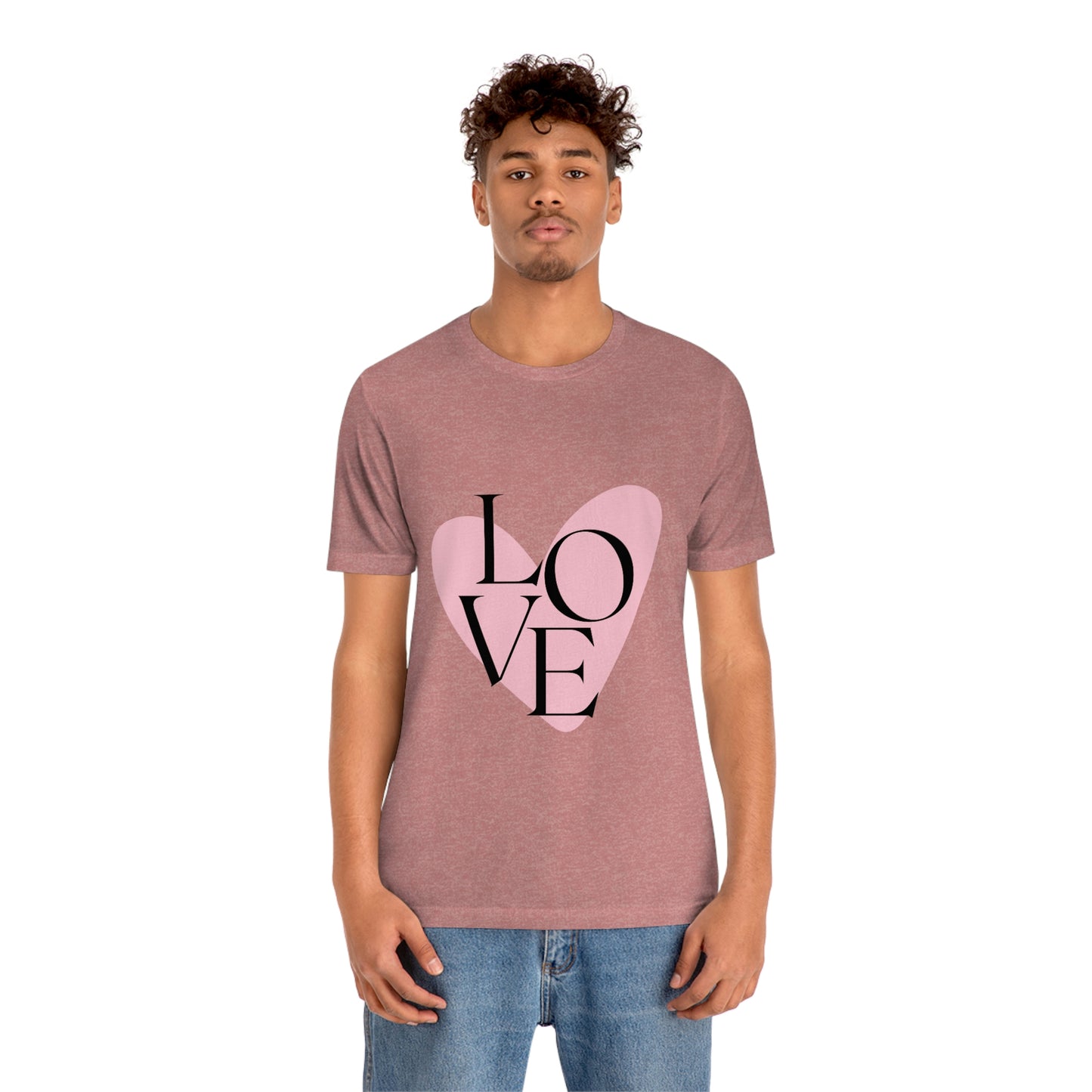70's Love Heart - Unisex Jersey Short Sleeve Tee
