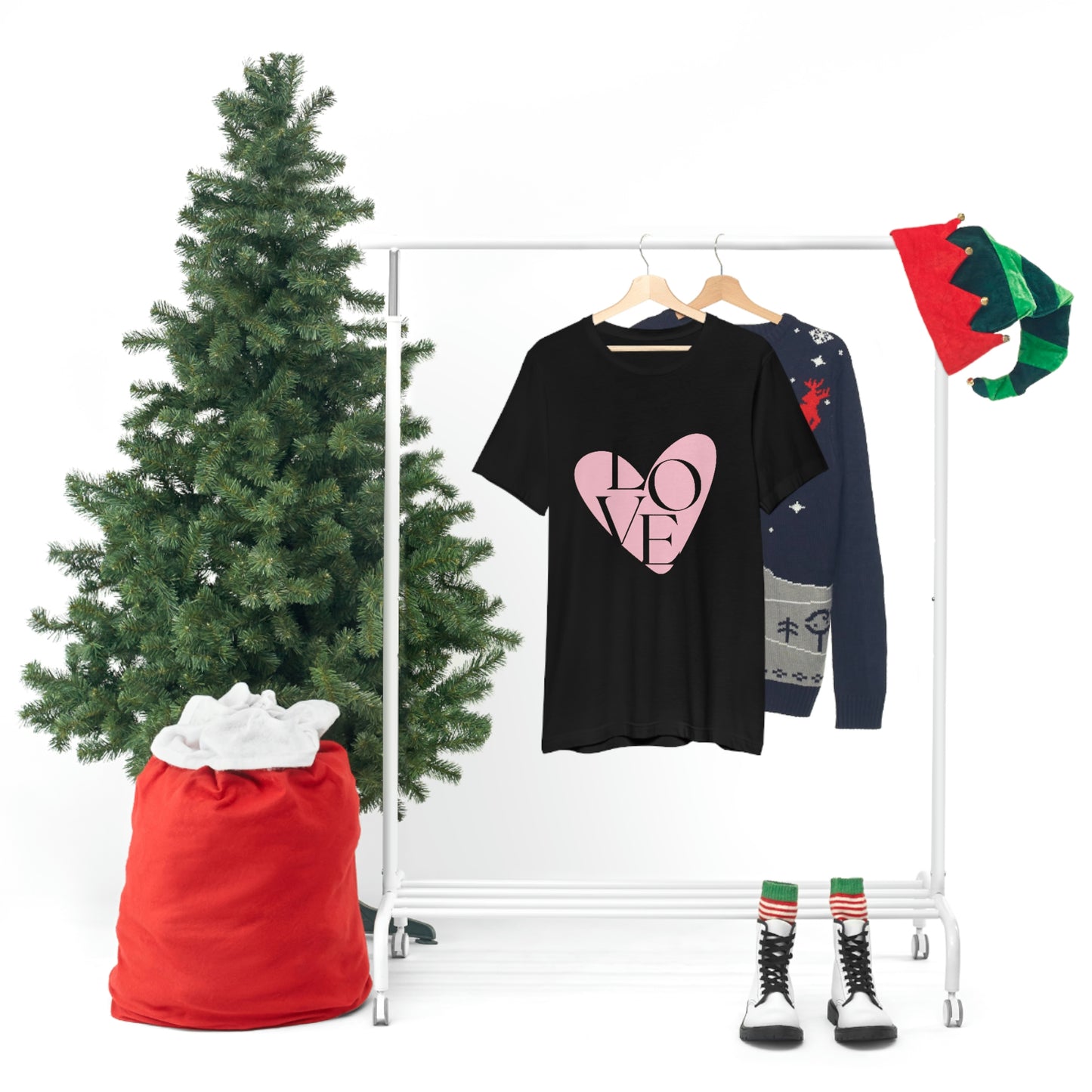70's Love Heart - Unisex Jersey Short Sleeve Tee