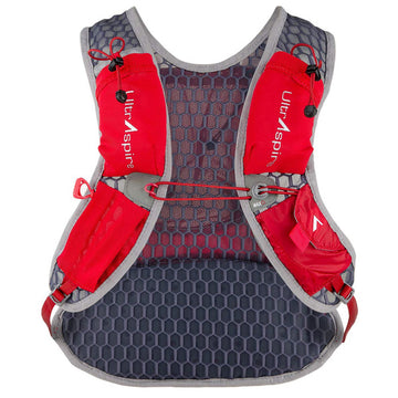 Ultraspire Revolt Hydration Race Vest 550ml Ultraflask Water Bottle Included Red