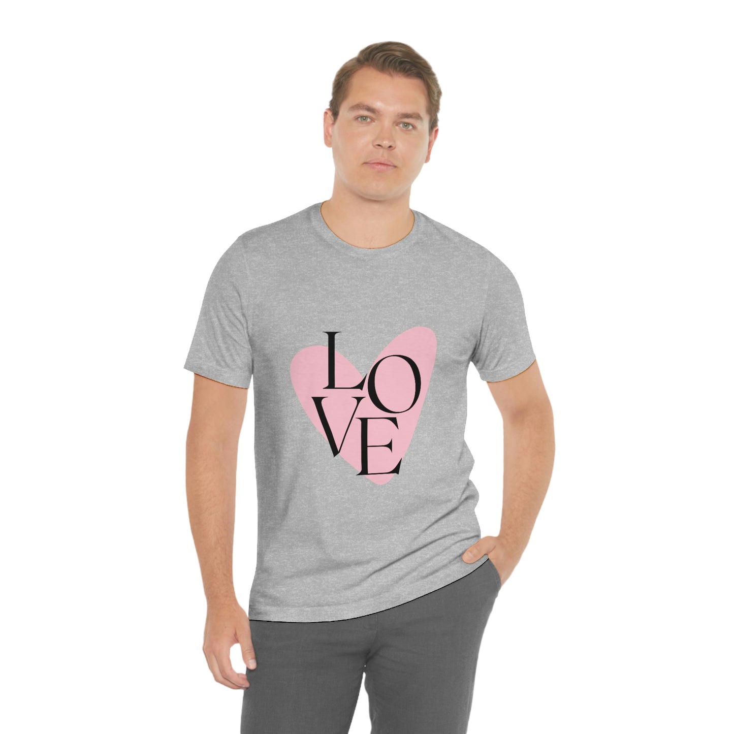 70's Love Heart - Unisex Jersey Short Sleeve Tee