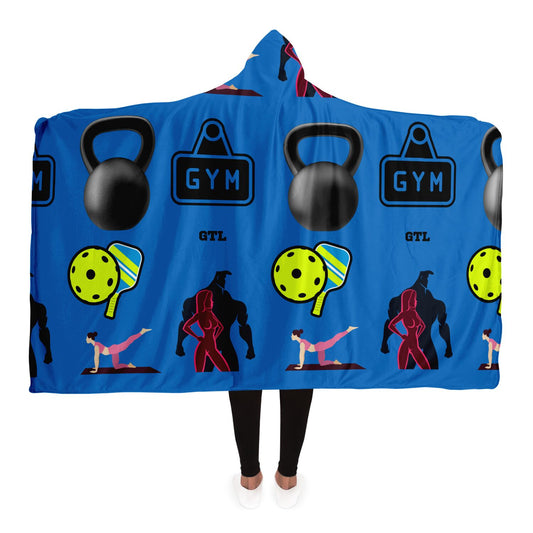 The Gym Blanket-Hooded Blanket - AOP