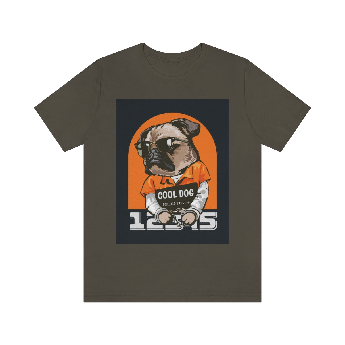 Cool Dude Dog- Unisex Jersey Short Sleeve Tee