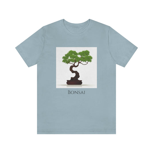 Share with those that love potted art and the "Bonsai" T-shirt. This classic unisex jersey short sleeve tee fits like a well-loved favorite. 