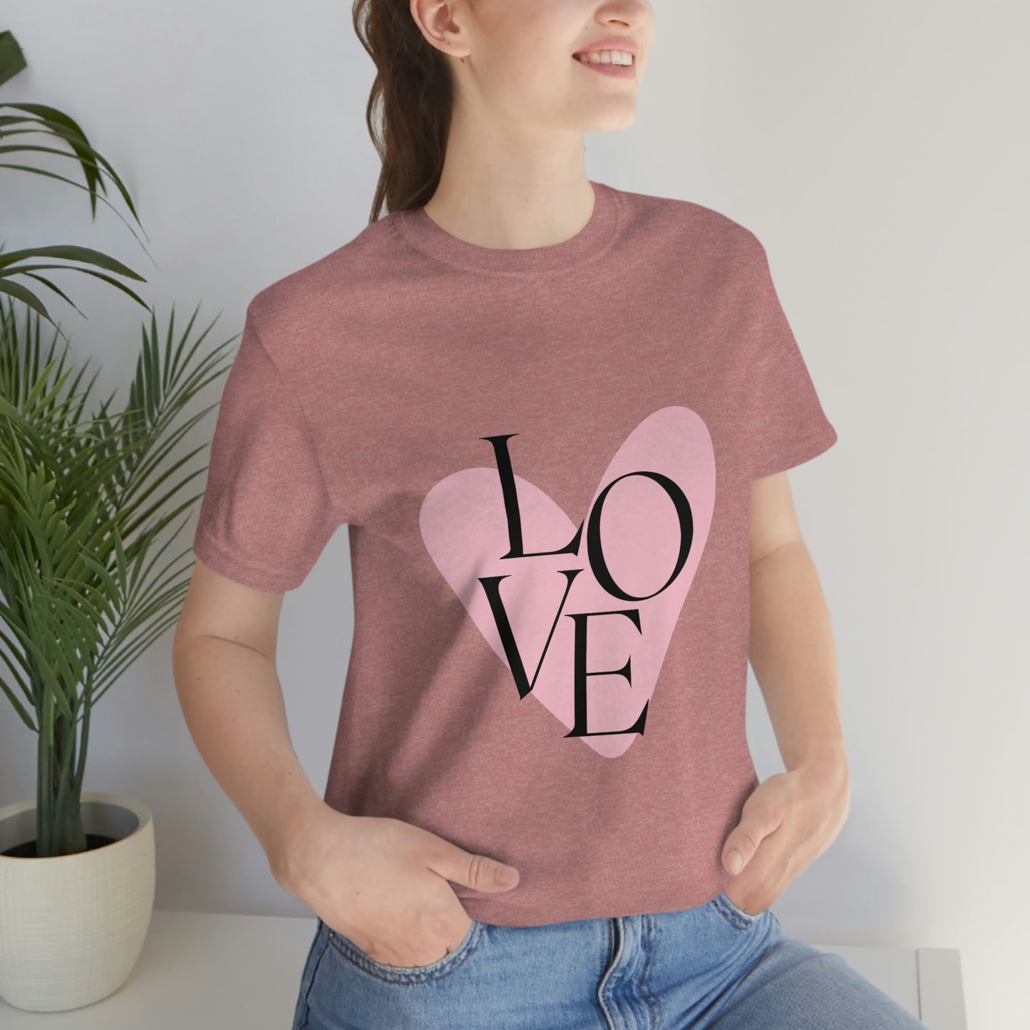 70's Love Heart - Unisex Jersey Short Sleeve Tee