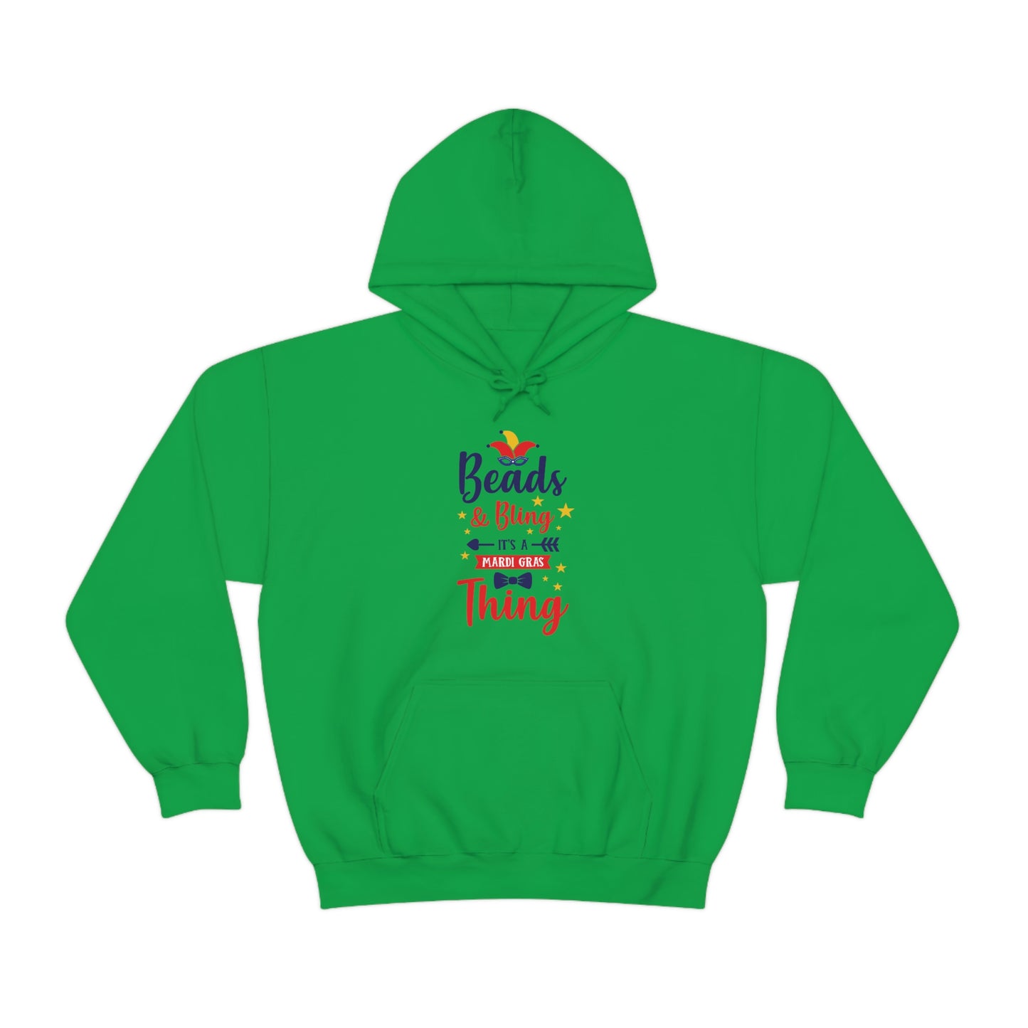 Mardi Gras Beads-Unisex Heavy Blend™ Hooded Sweatshirt