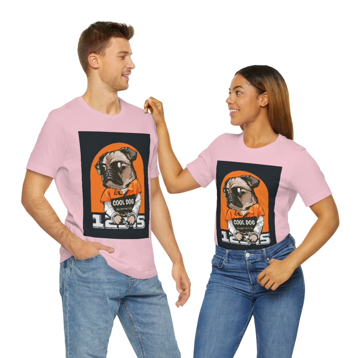 Cool Dude Dog- Unisex Jersey Short Sleeve Tee