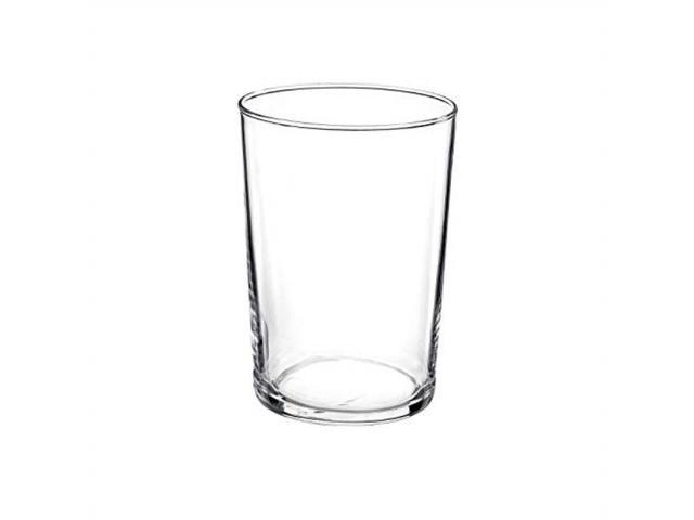 bormioli rocco bodega collection glassware  set of 12 maxi 17 ounce drinking glasses for water, beverages & cocktails  17oz clear tempered glass tumblers
