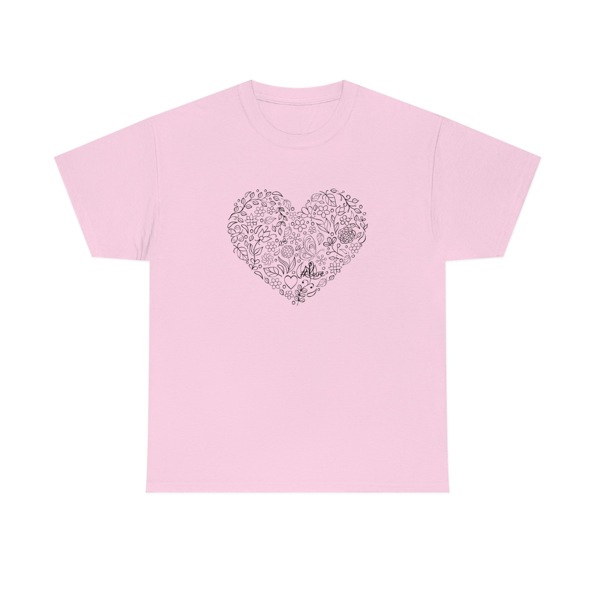 Sketched Heart- Unisex Heavy Cotton Tee
