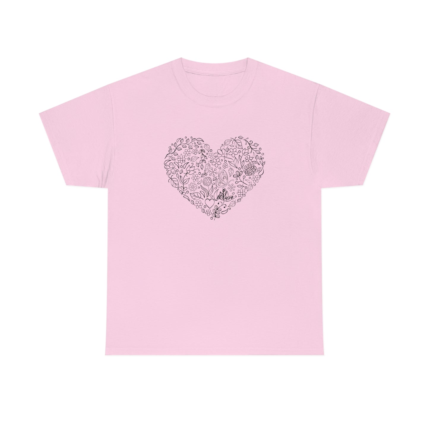 Sketched Heart- Unisex Heavy Cotton Tee