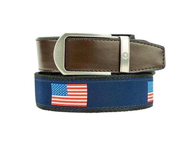 usa hampton ribbon leather adjustable ratchet belt for men with automatic buckle  nexbelt ratchet system technology