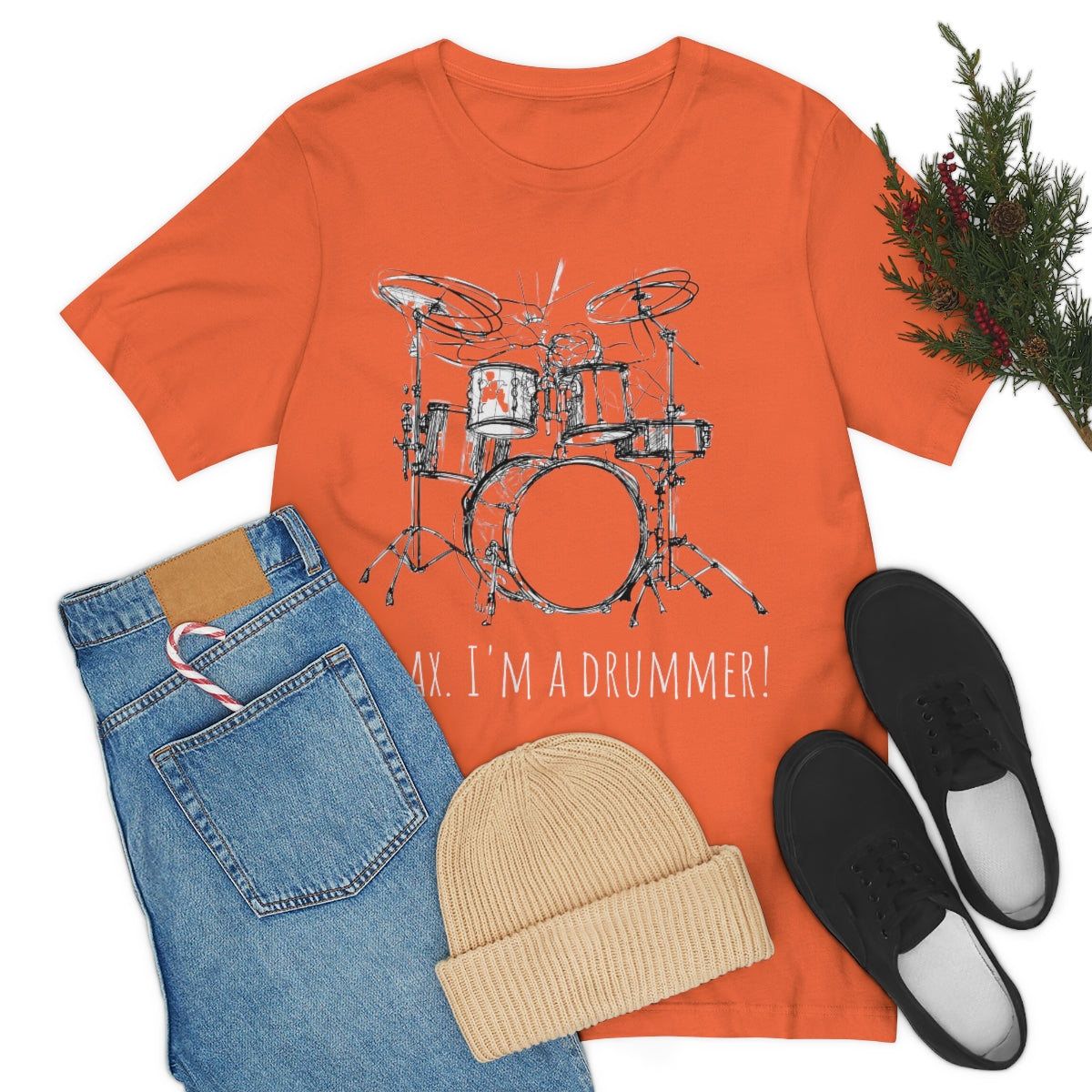"Relax. I'm a drummer!" Unisex Jersey Short Sleeve Tee