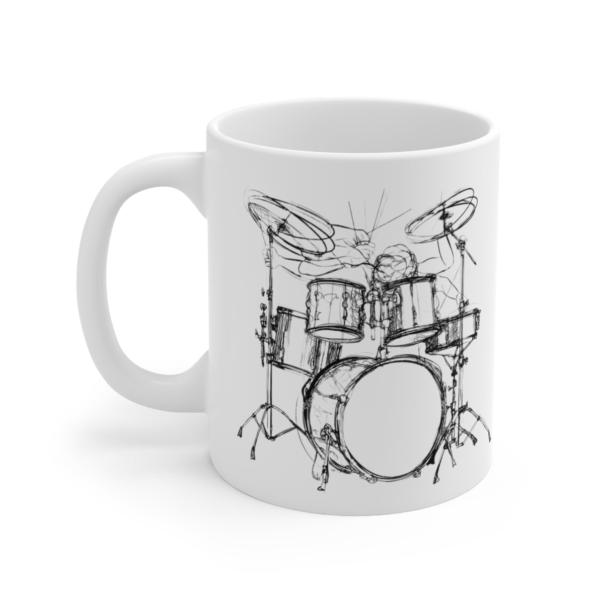 Drumming Ceramic Mug 11oz