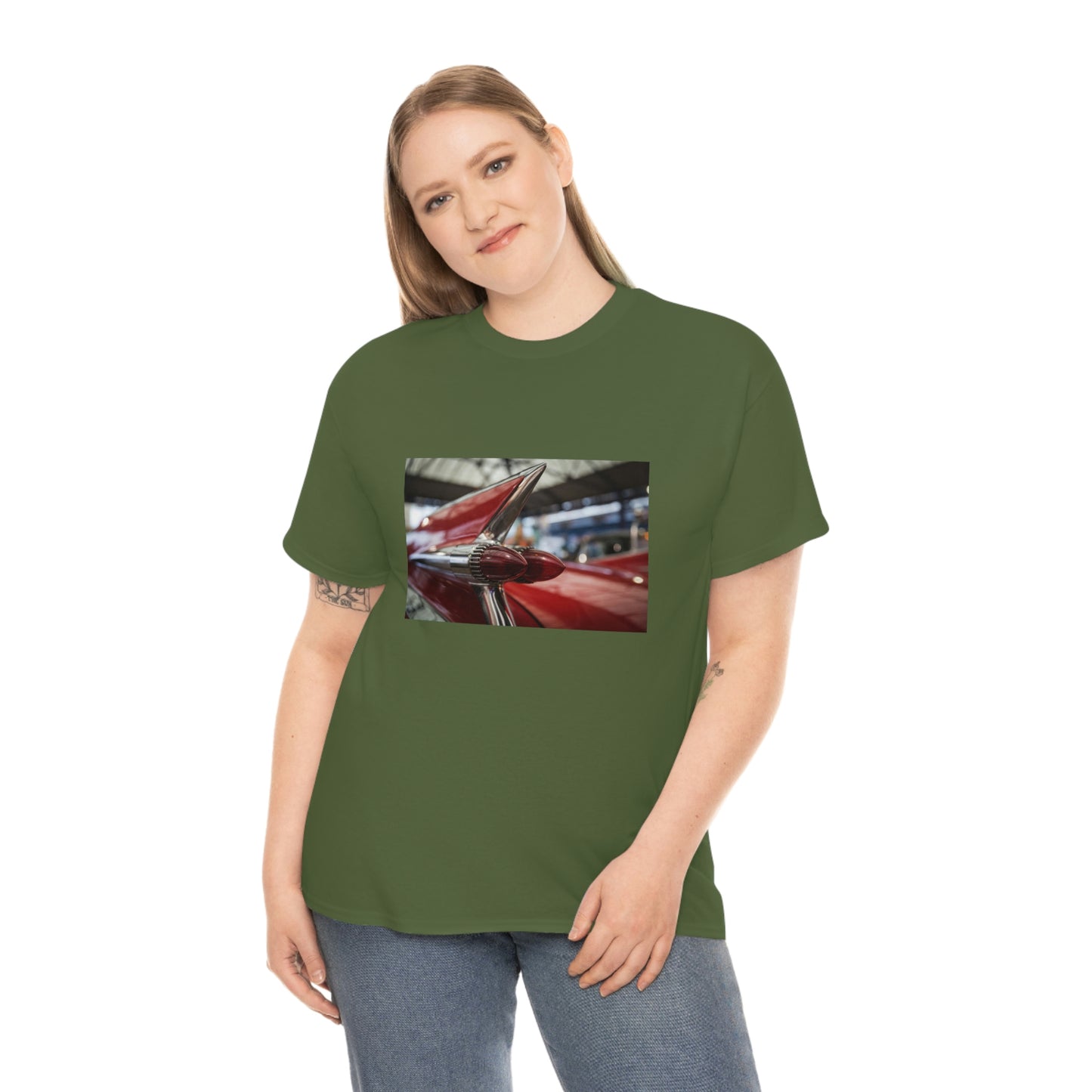 Cadillac-Unisex Heavy Cotton Tee