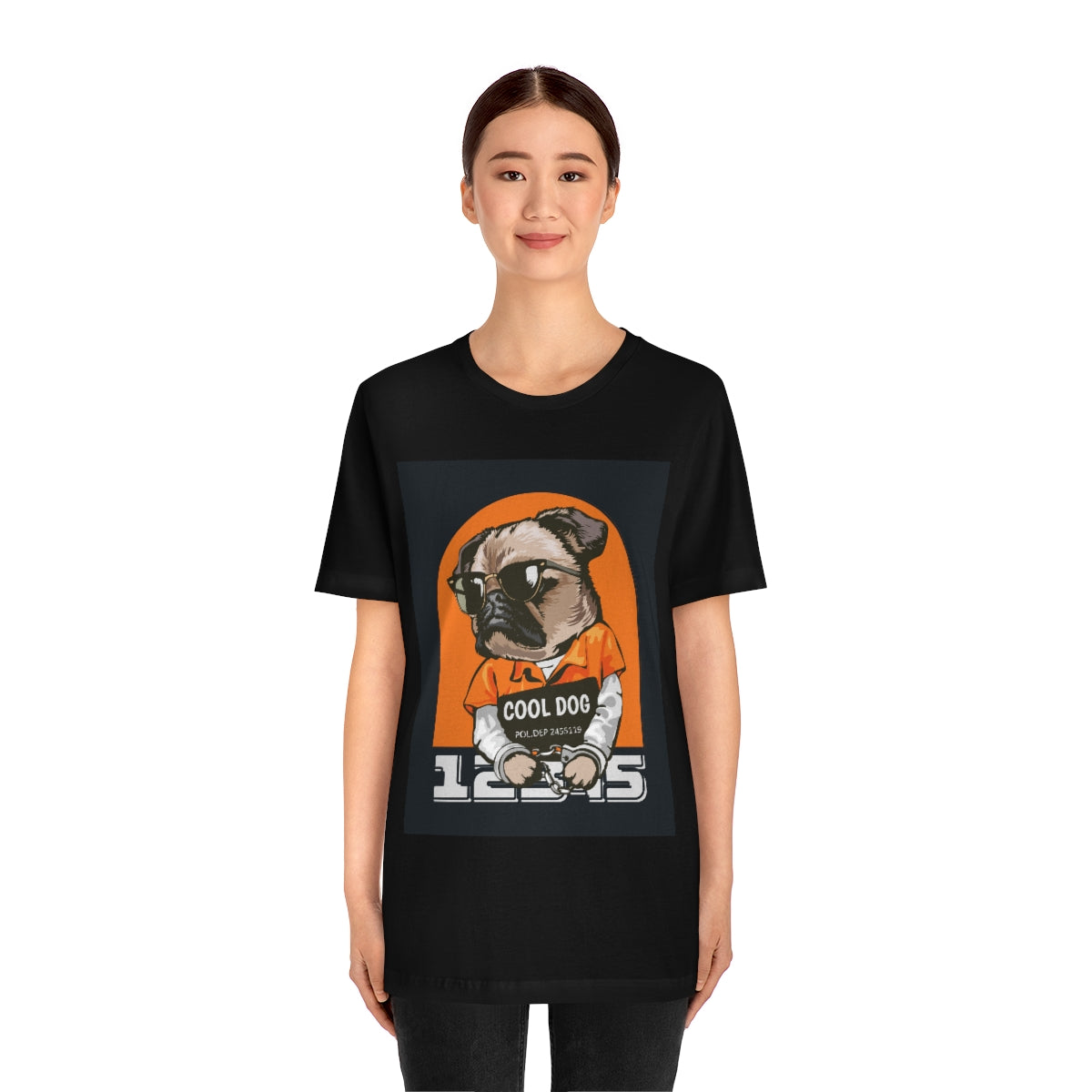 Cool Dude Dog- Unisex Jersey Short Sleeve Tee