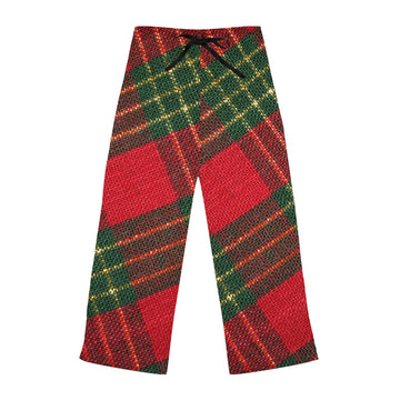 Women's Christmas Plaid Pajama Pants (AOP)