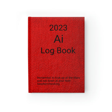 Ai Log Book in Red  - Blank