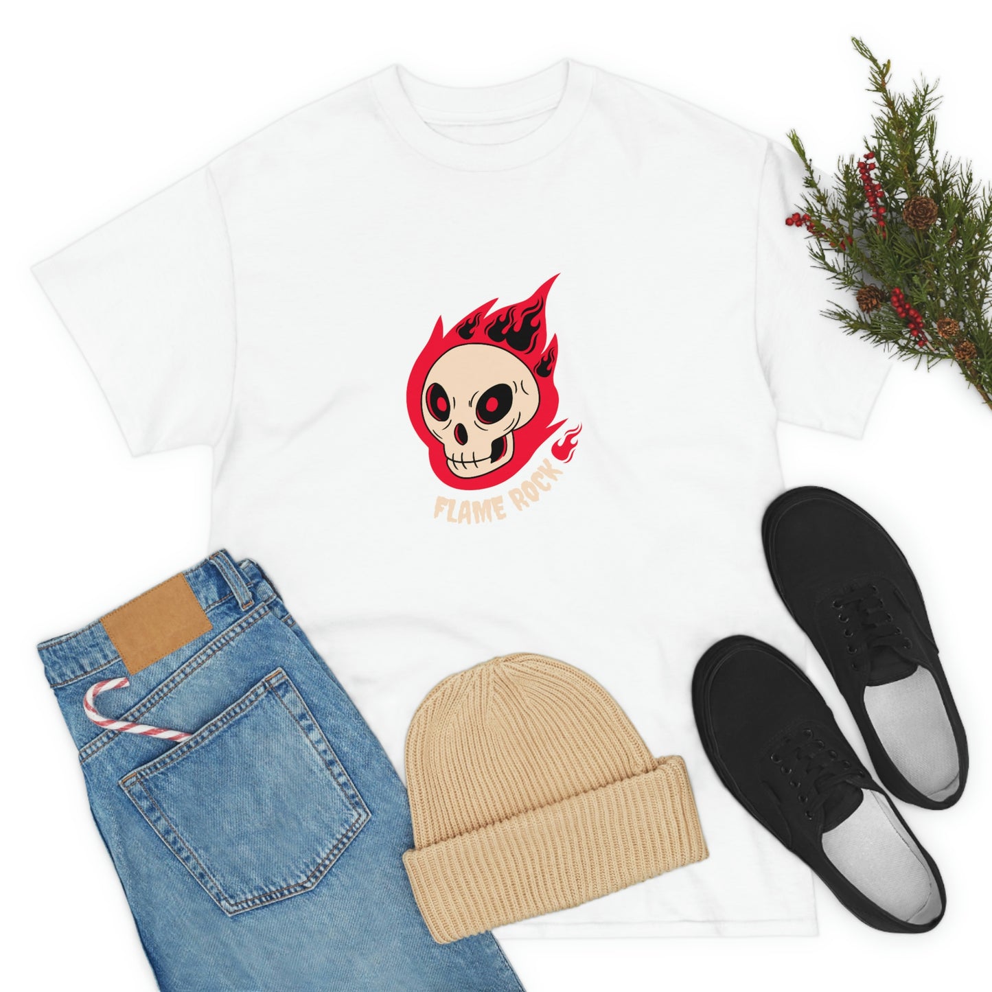 Flame Rock-Unisex Heavy Cotton Tee
