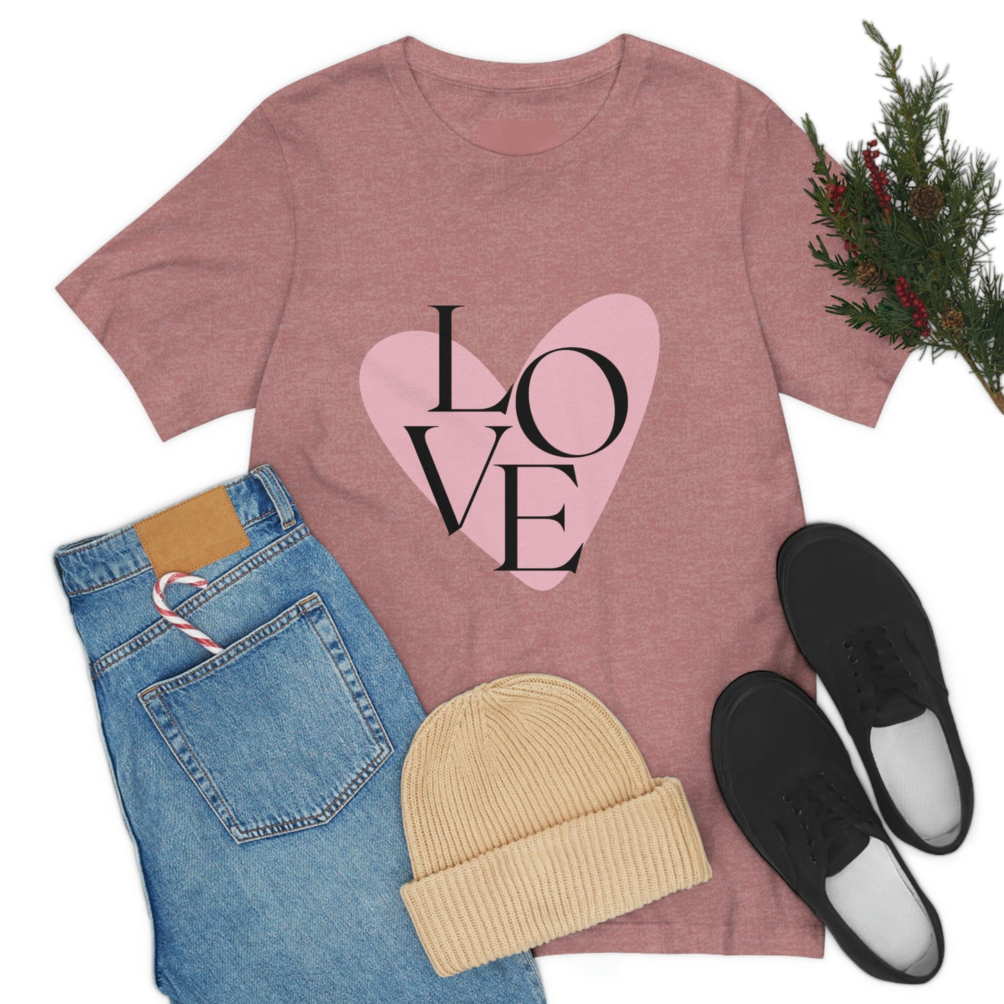 70's Love Heart - Unisex Jersey Short Sleeve Tee