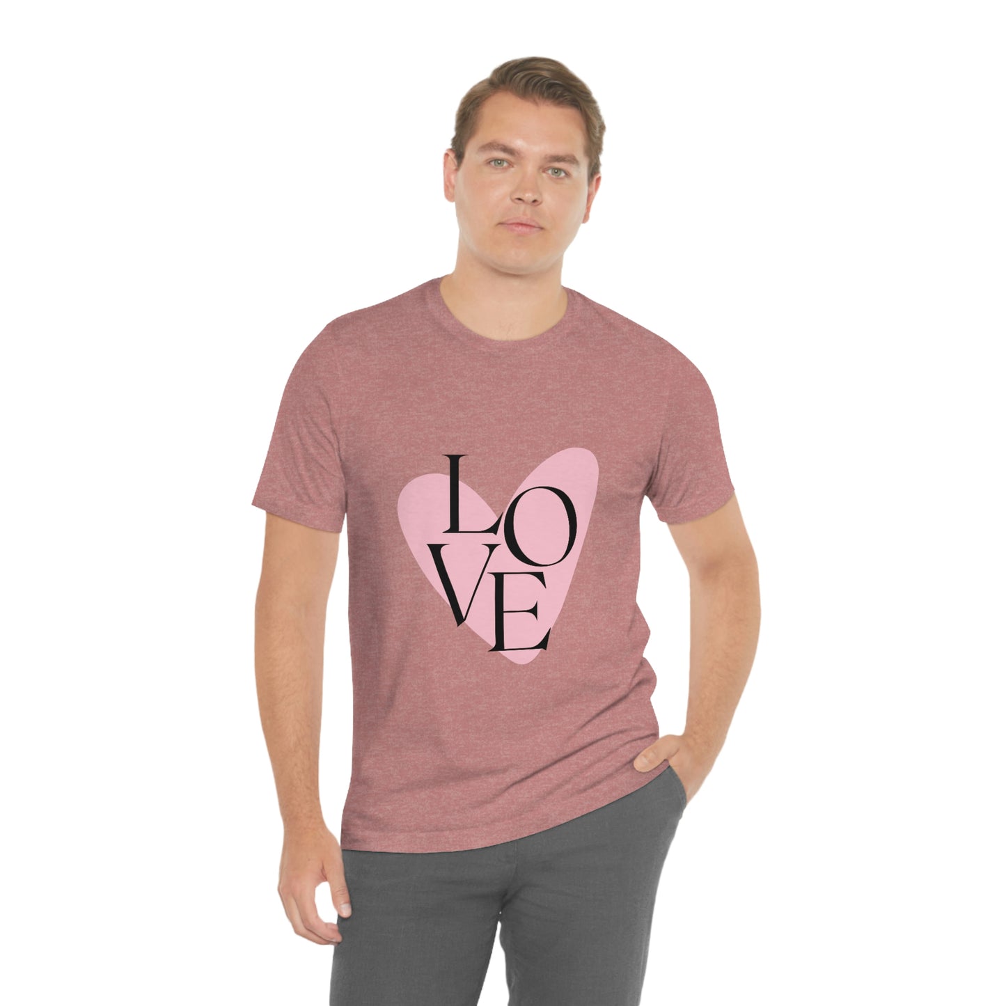 70's Love Heart - Unisex Jersey Short Sleeve Tee